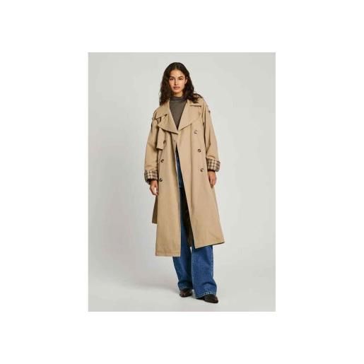 Pepe Jeans per donna. Pl402446 trench bianca beige [3183618], casual, poliestere