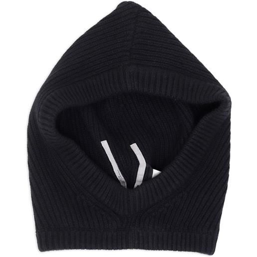 Rick Owens passamontagna a coste - nero