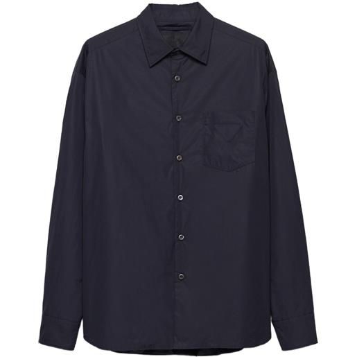 Prada camicia con taschino - blu