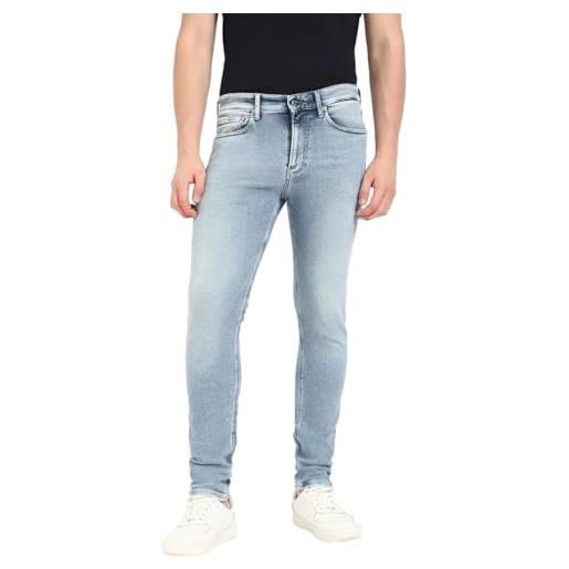 Calvin Klein uomo jeans skinny fit elasticizzati, blu (denim light), 34w/33l
