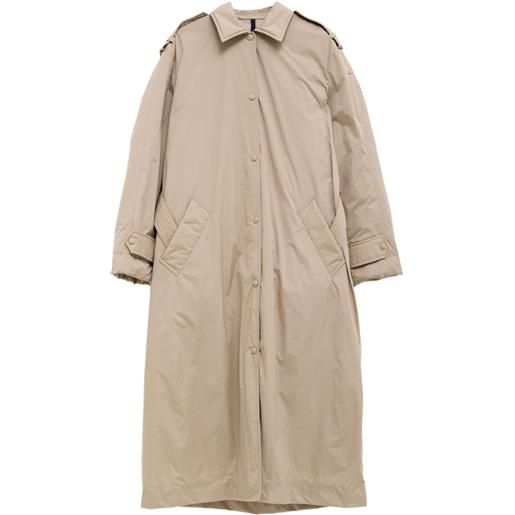Moncler trench con cintura - toni neutri
