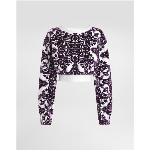 Dolce & Gabbana felpa in ciniglia jacquard