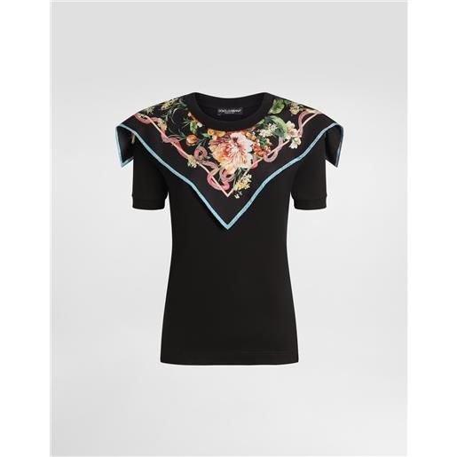Dolce & Gabbana t-shirt manica corta con foulard