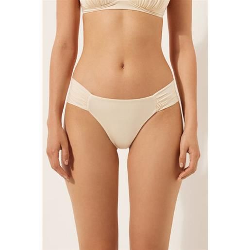 Calzedonia brasiliana costume shiny satin avorio