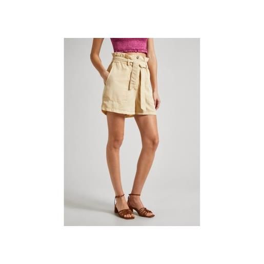 Pepe Jeans per donna. Pl801102 pantaloncini beige con stella [3081307], casual, lyocell