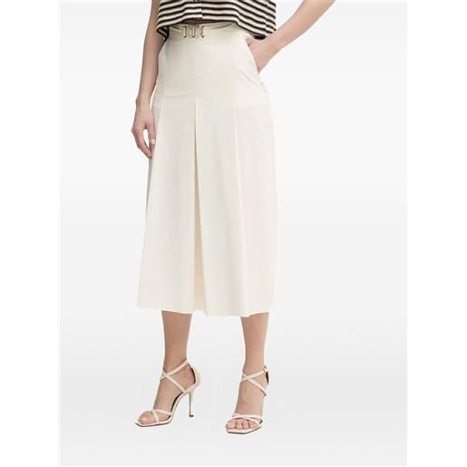 TWINSET gonna midi plissé - bianco