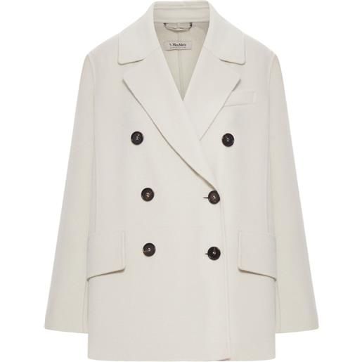 'S Max Mara completo doppiopetto in lana - bianco