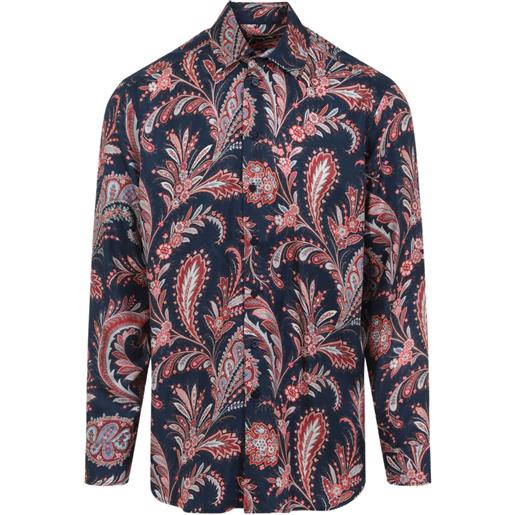 ETRO camicia con stampa paisley - blu