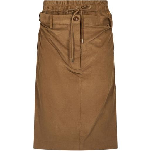 Vivienne Westwood gonna a coste con cintura - marrone