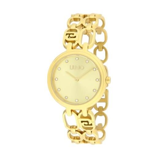 Liu Jo - orologio elegante da donna al quarzo in acciaio - modello identity sign tlj2362 - orologio con cinturino a bracciale regolabile
