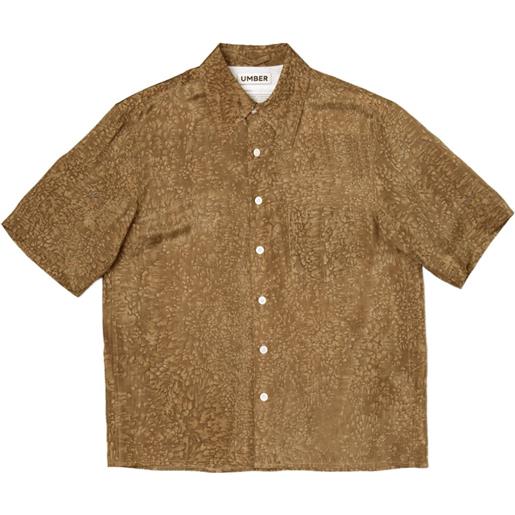 UMBER POSTPAST camicia a maniche corte - marrone