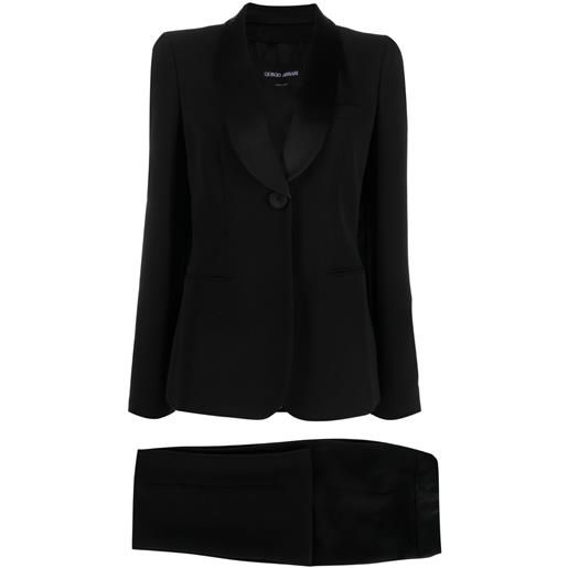 Giorgio Armani completo due pezzi monopetto - nero