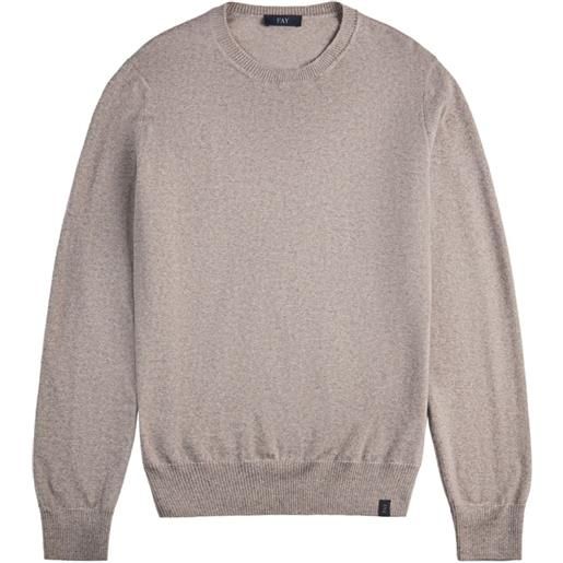 Fay maglione girocollo - toni neutri