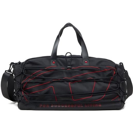 Diesel borsone tech-d con coulisse - nero