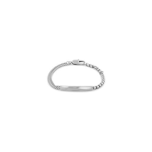 Calvin Klein bracciale con catene multiple da uomo collezione iconic id in acciaio inossidabile - 35100058, silver