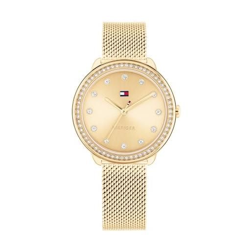Tommy Hilfiger orologio solo tempo donna trendy cod. 1782699, gold