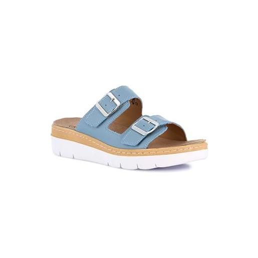 GRÜNLAND il benessere è naturale grunland ciabatta comfort | moll ce0241 acciaio 39