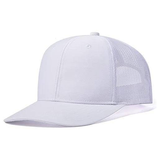 SEAUR cappellino snapback da uomo, classico, da baseball, estivo, in rete, regolabile, a04, taglia unica