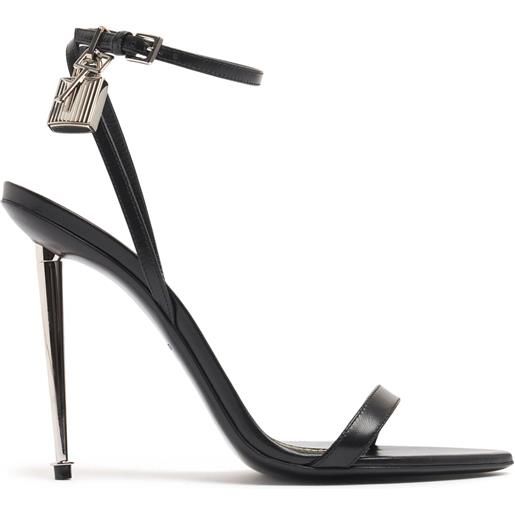 TOM FORD sandali padlock in pelle 105mm