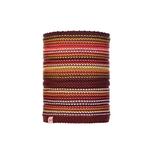 Buff 113537.632.10.00 jr knitted & polar neckwarmeramity, amity maroon, taglia unica