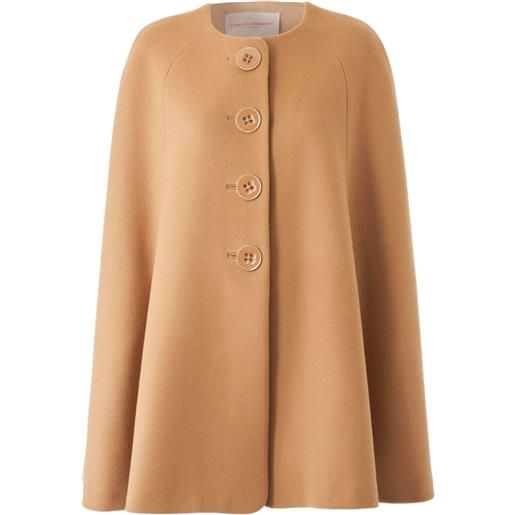 Carolina Herrera mantella in lana - toni neutri