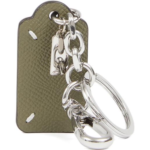 Maison Margiela portachiavi double tag - verde