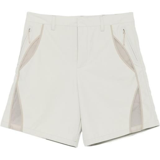 HELIOT EMIL shorts con inserti in rete - toni neutri