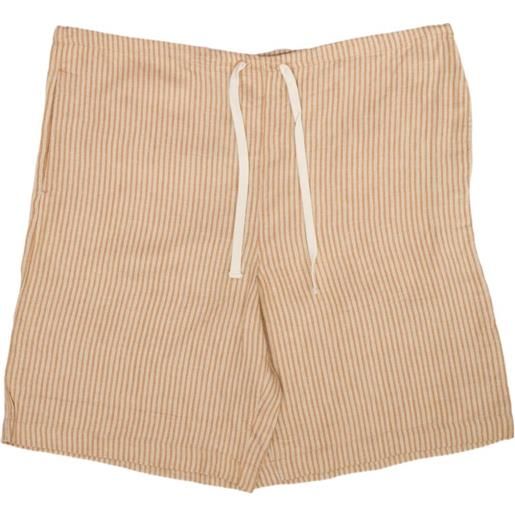 Ts(S) shorts a righe con coulisse - marrone
