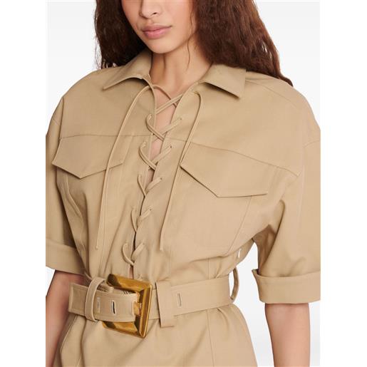 Balmain abito corto - toni neutri