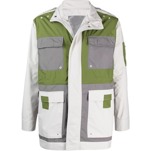 A-COLD-WALL* giacca cargo rhombus - bianco