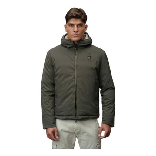 Blauer cappotti e giubbotti uomo 24wbluc06054-005480 sintetico verde - medium
