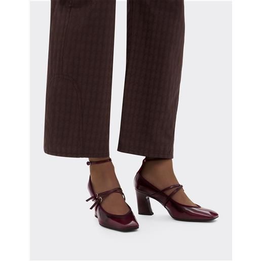 Ferrari décolleté mary jane in pelle - female regali party looks cherry 36