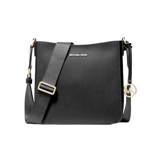 EVVE Borsa A Tracolla Donna In Pelle Vegana, Tripla Cerniera, Stile Fotocamera, Con Tracolla Larga Regolabile, Nero - 5