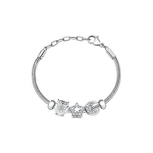 Morellato drops bracciali donna in acciaio, cristalli - scz1221