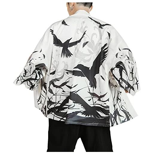 Baokuan Cardigan Kimono Giapponese Uomo Haori Yukata Costume Samurai Maschile Giacca Kimono Camicia Kimono Giacca Yukata Haori