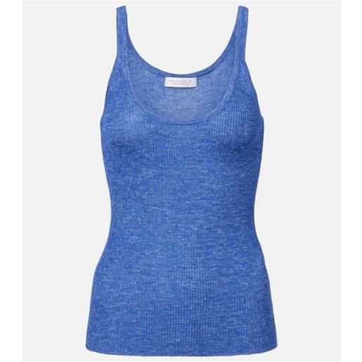 Gabriela Hearst tank top cinxia in cashmere, seta e canapa