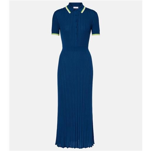 Gabriela Hearst abito midi eyot in cashmere e seta