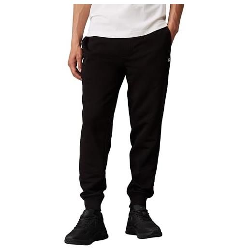 Calvin Klein jeans uomo pantaloni da jogging badge pant lunghi, nero (ck black), xxl