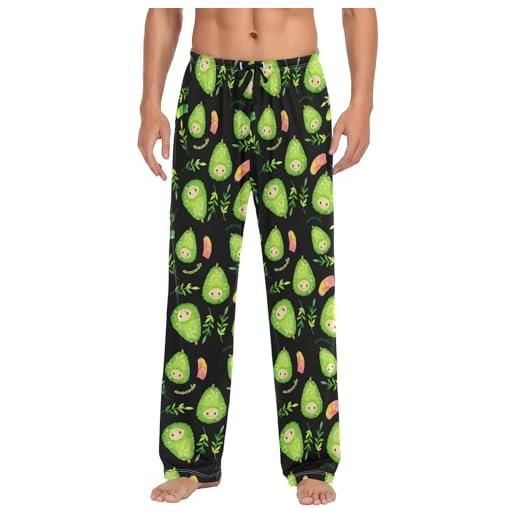 Pigiama Casual da Uomo: T-Shirt a Maniche Lunghe e Pantaloni Larghi