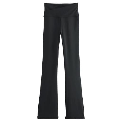 Next donne leggings a zampa con incrocio in vita nero xl