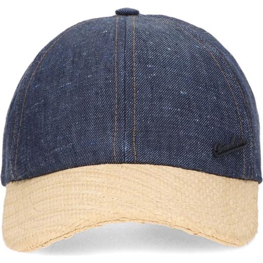 Borsalino cappello da baseball golfer - blu