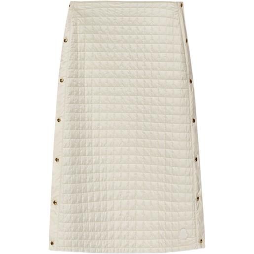 Moncler gonna midi trapuntata - toni neutri