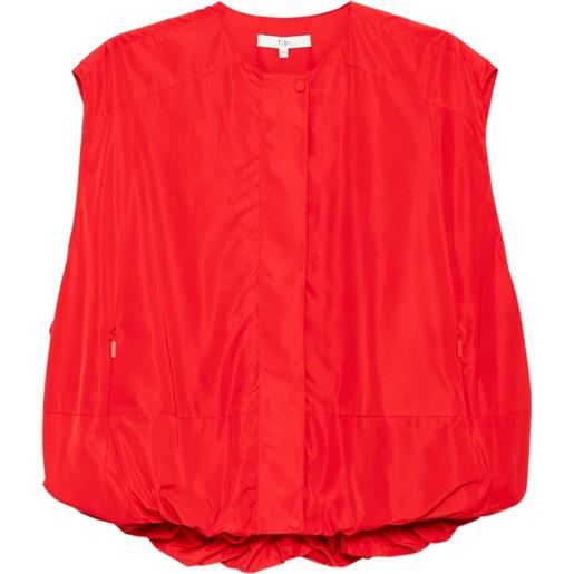 Tibi gilet sblusato - rosso