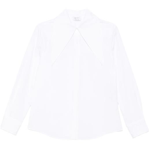 Alexander McQueen camicia con colletto oversize - bianco