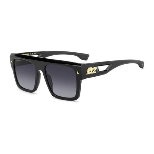 Dsquared2 d2 0127/s occhiali, 807/9o black, 56 uomo
