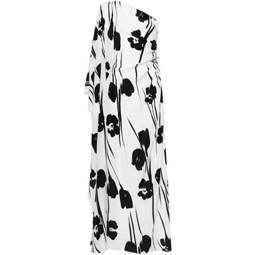 Max Mara abito jonny lungo a fiori - bianco