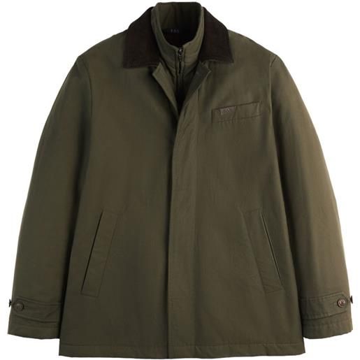 Fay giacca utility con colletto - verde