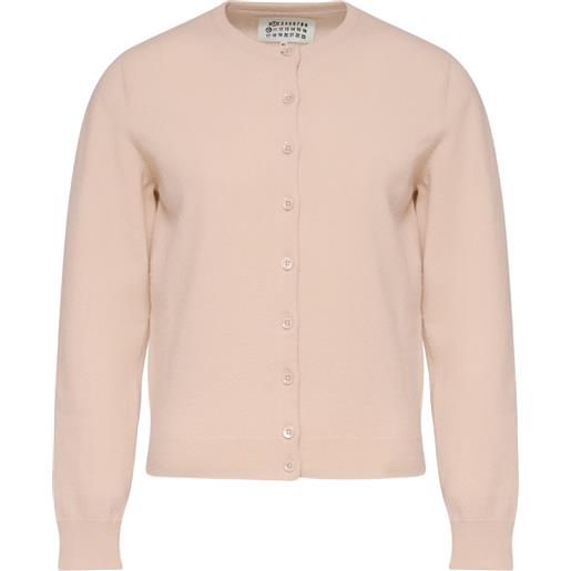 Maison Margiela cardigan in lana con bottoni - rosa