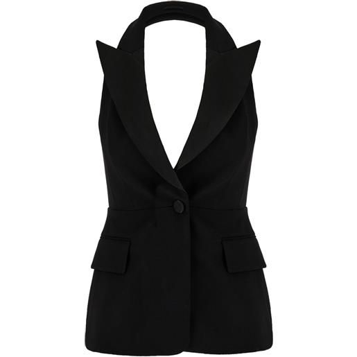 Max Mara canotta aletta - nero