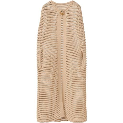 Fabiana Filippi mantella traforata - toni neutri